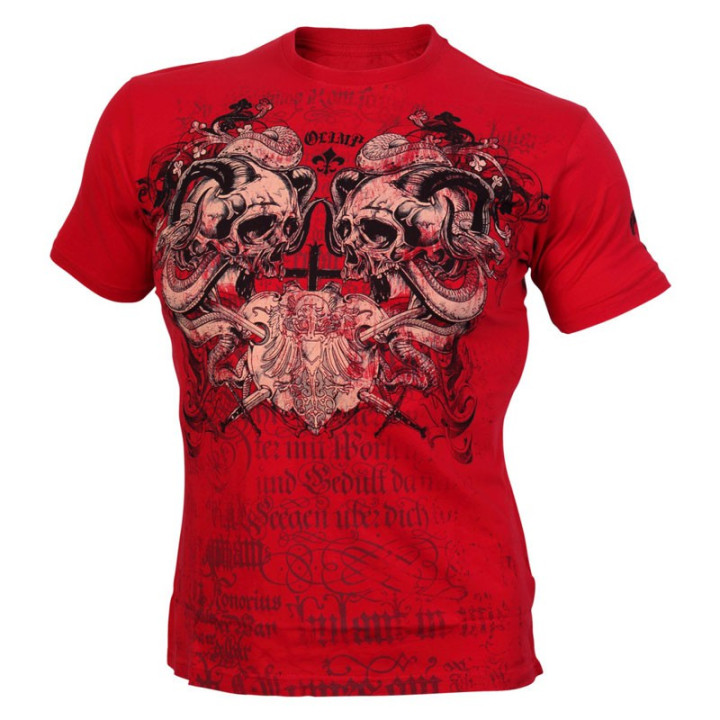 OLIMP Live And Fight T-Shirt Screaming Skulls Koszulka