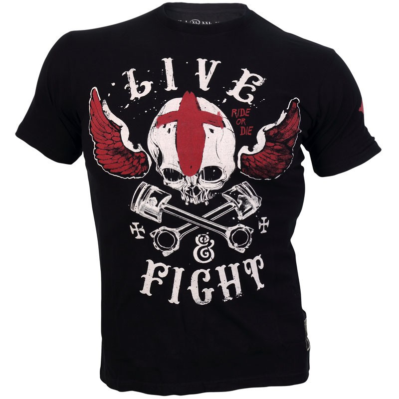 OLIMP Live And Fight T-Shirt Voodoo Motors Koszulka