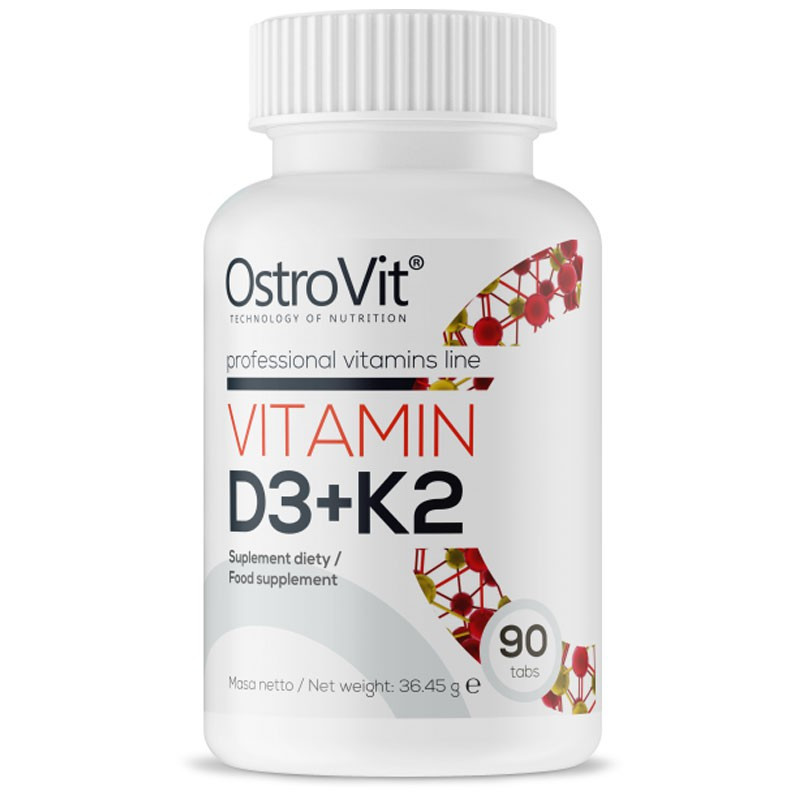 OSTROVIT Vitamin D3+K2 90tabs