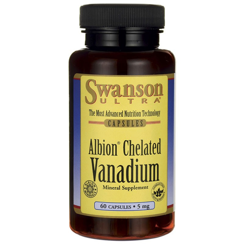 SWANSON Albion Chelated Vanadium 5mg 60caps