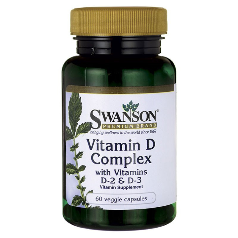 SWANSON Vitamin D Complex With Vitamins D-2&D-3 60vegcaps