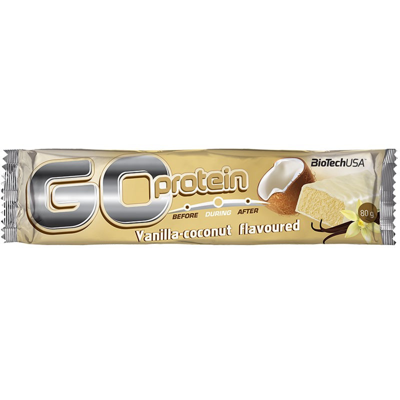 Go Protein Bar 80g, Biotech USA-pyszny baton białkowy z zawartością 20g ...