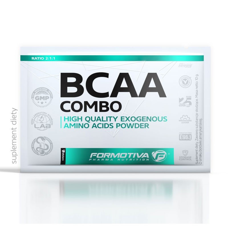 BCAA Combo 10g, Formotiva - aminokwasy rozgałęzione pomagające w  regeneracji mięśni po treningu!