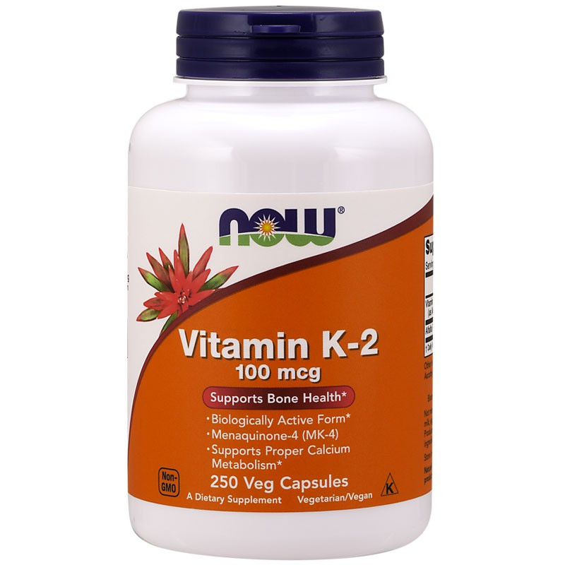 NOW Vitamin K-2 100mcg 250vegcaps
