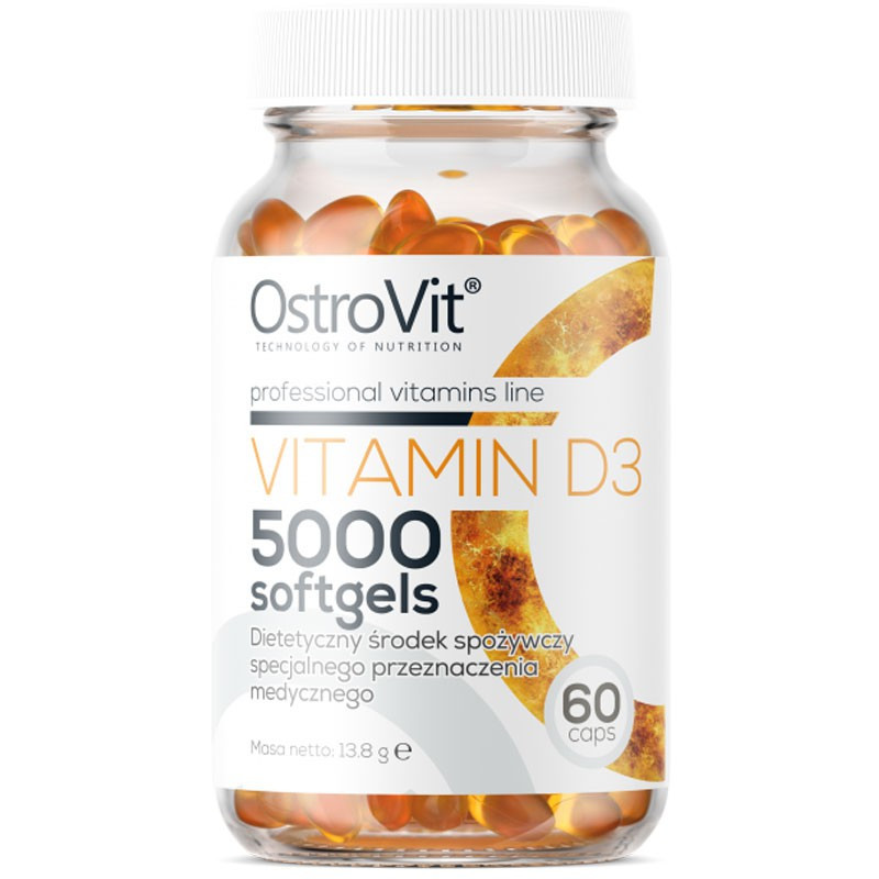 OSTROVIT Vitamin D3 5000 Softgels 60caps