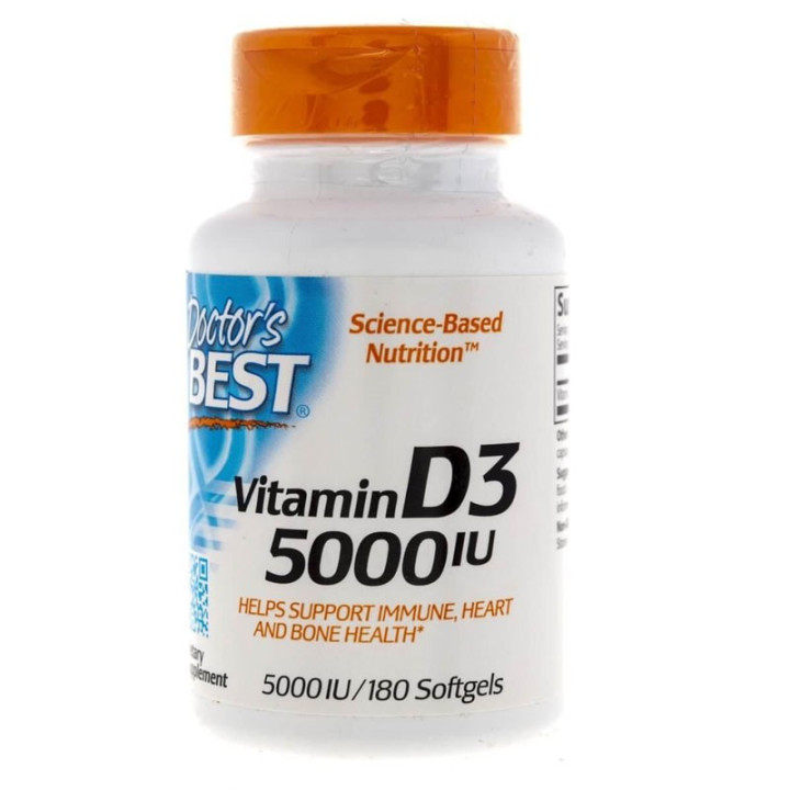 DOCTOR'S BEST Best Vitamin D-3 1000 IU 180caps