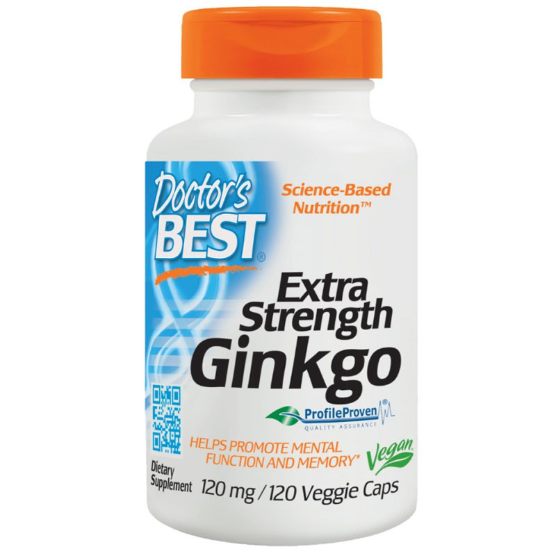 DOCTOR'S BEST Extra Strength Ginkgo 120vegcaps