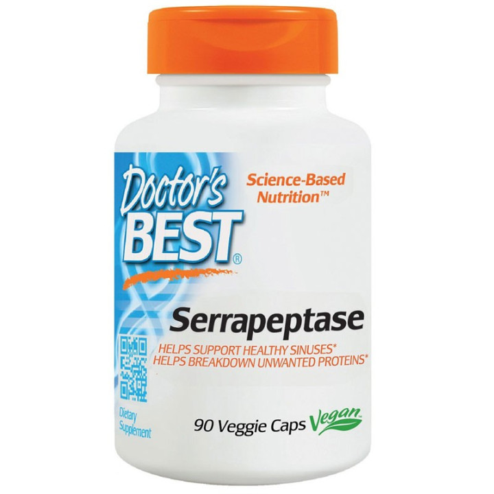 DOCTOR'S BEST Serrapeptase 90vegcaps