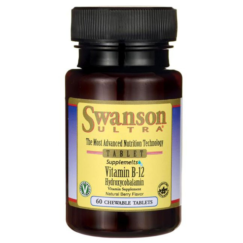 SWANSON Vitamin B-12 Hydroxycobalamin 60tabs