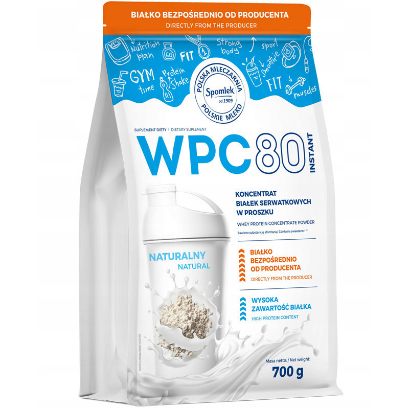 SPOMLEK WPC 80 Instant 700g (Smak: Banana)