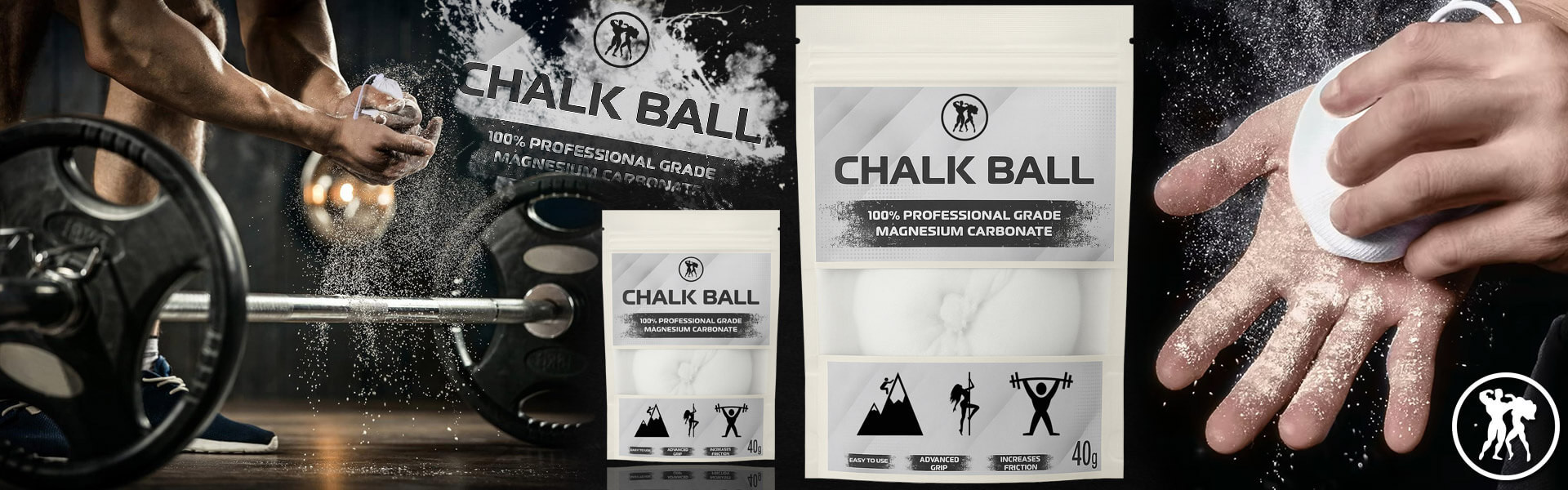 HERKULES Chalk Ball 40g MAGNEZJA W KULCE