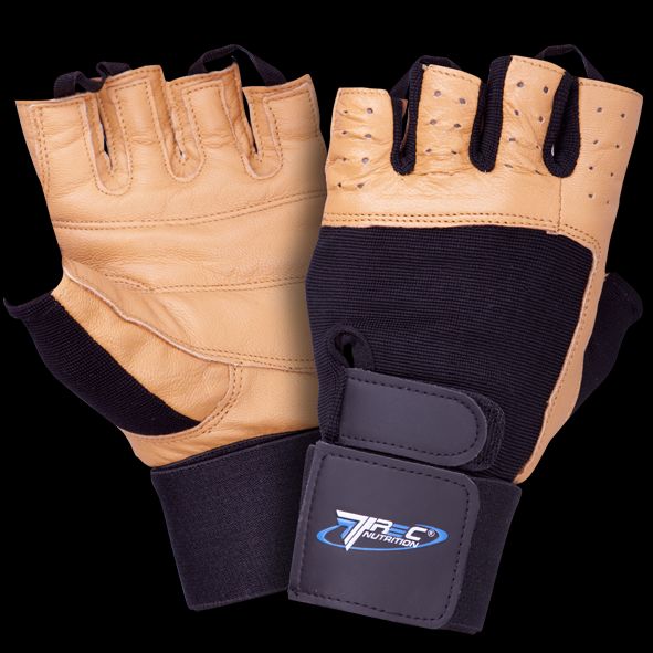 TREC Rękawice Treningowe Profi Brown Gloves Black